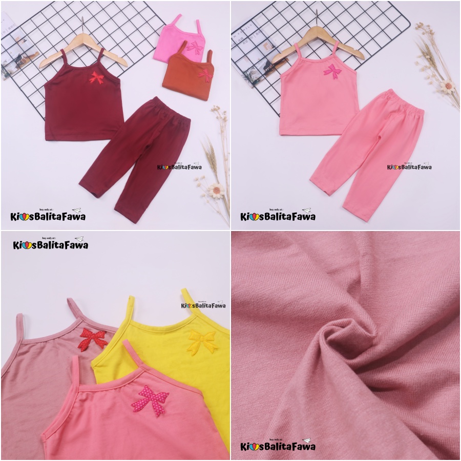 Setelan Violett uk bayi-2 Tahun / Baju Anak Perempuan Baby Celana Panjang Legging Kaos Tanktop Polos Kiosbalitaprilliaaa