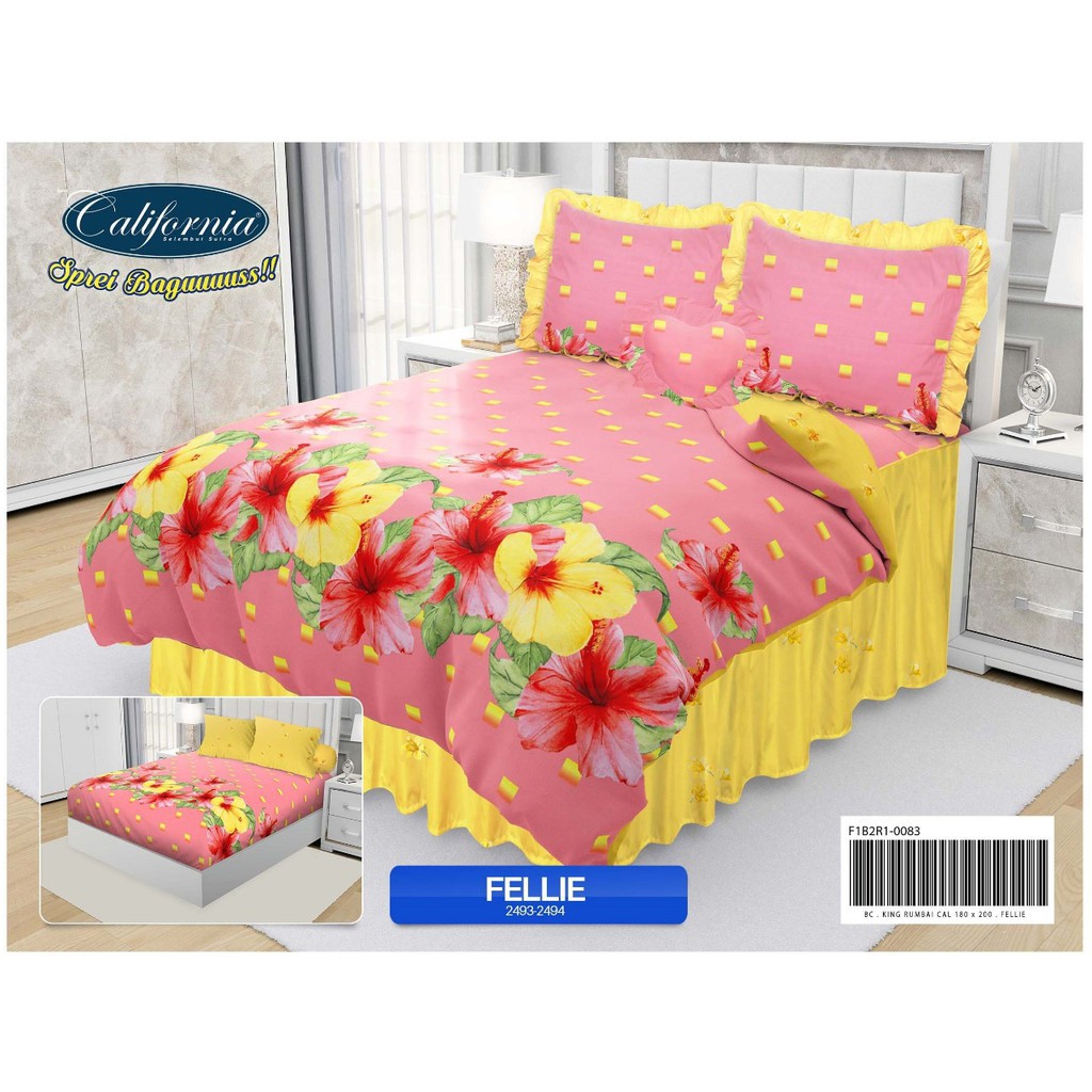 Sprei California Sperei Seprai California Queen Size 160x200 nomor 2 B2