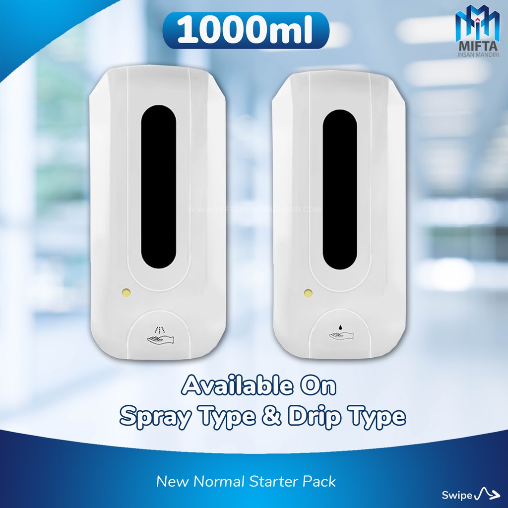 AUTOMATIC HAND SANITIZER DISPENSER + STAND / DISPENSER HAND SANITIZER OTOMATIS + STAND [1000ML]