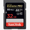 SD Card SANDISK SDHC 32GB EXTREME PRO UP TO 95MB/s-Resmi 4K