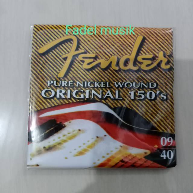 Senar gitar fender akustik elektrik 1 set