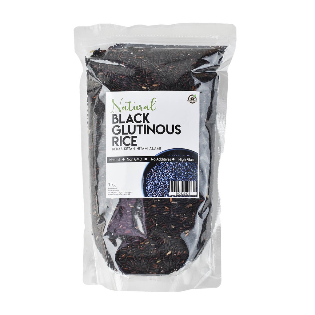 House Of Organix Natural Black Glutinous Rice/Beras Ketan Hitam 1 Kg