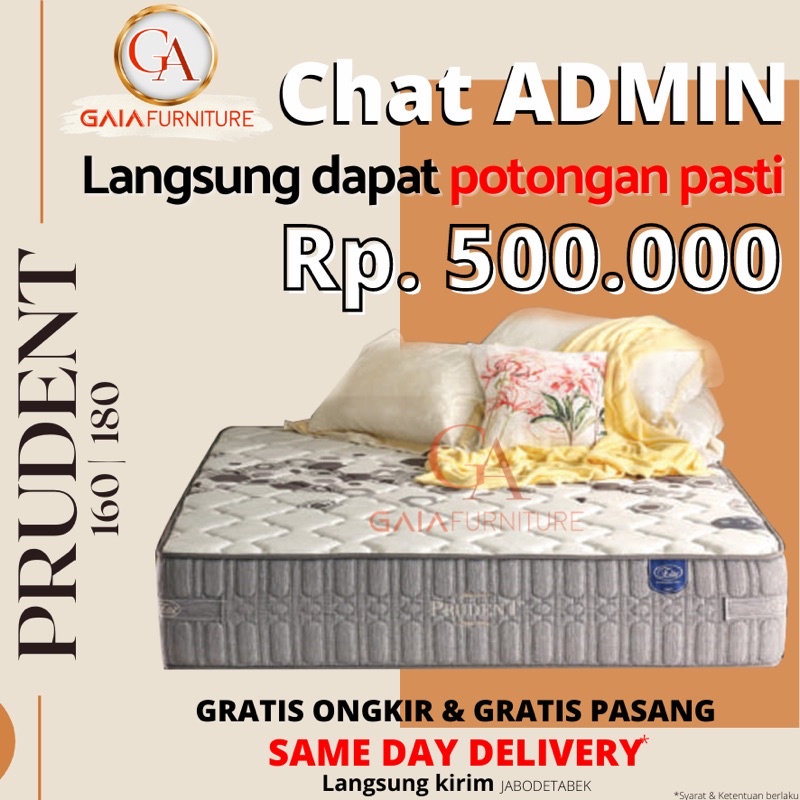 Matras Kasur Elite Prudent Springbed elite ORIGINAL Murah