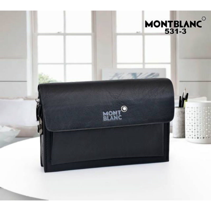 HANBAG CLUTCH TALI PENDEK MONTBLANC PRIA/WANITA HANDBAG KUNCI LOCK KODE  IMPORT