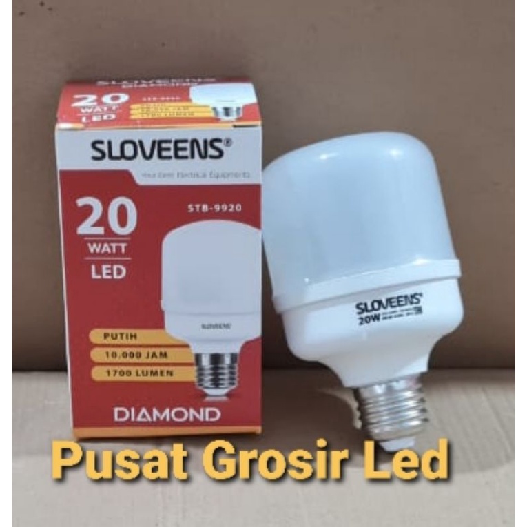 Lampu Led sloveens Diamond 20 watt 20w Cahaya putih Terang Berkualitas