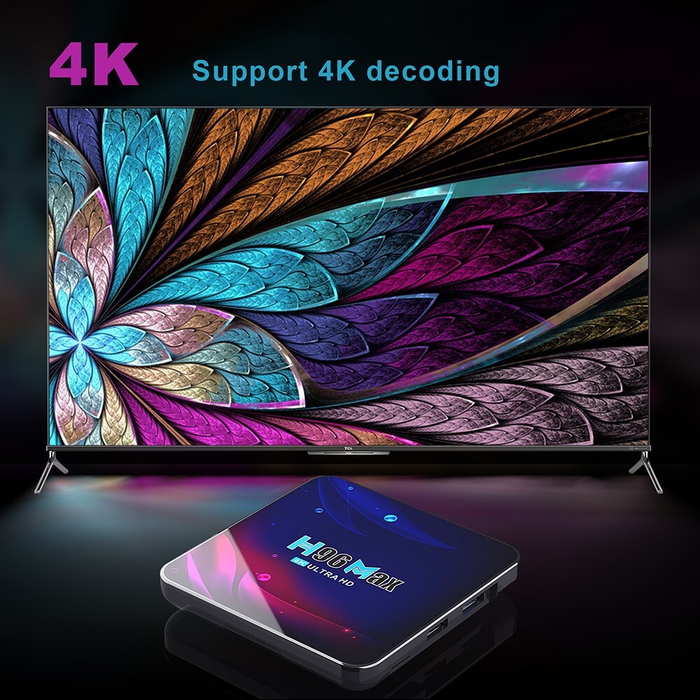 H96 Max V11 4K Android 11 TV Box 4GB 64GB Rockchip RK3318 Dual Wifi