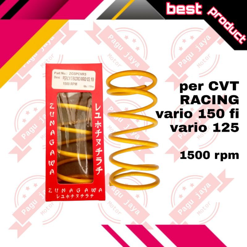 per cvt racing honda vario 150 fi 125 fi 1500 rpm zunagawa