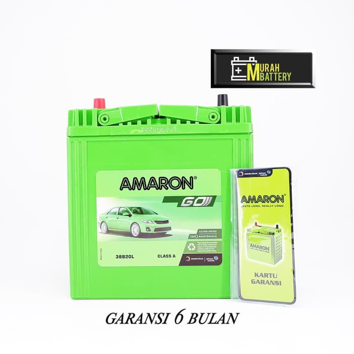 Aki Mobil Daihatsu Ayla NS40ZL 38B20L Amaron GO Aki Kering 12v 35A