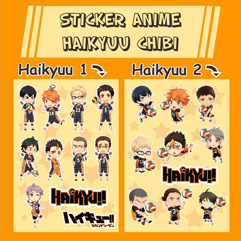 

HAIKYUU CHIBI ANIME STICKER PACK