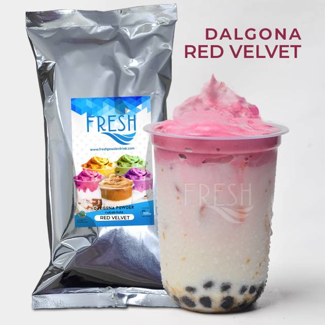 

Dalgona Powder Varian Red Velvet 500 gr