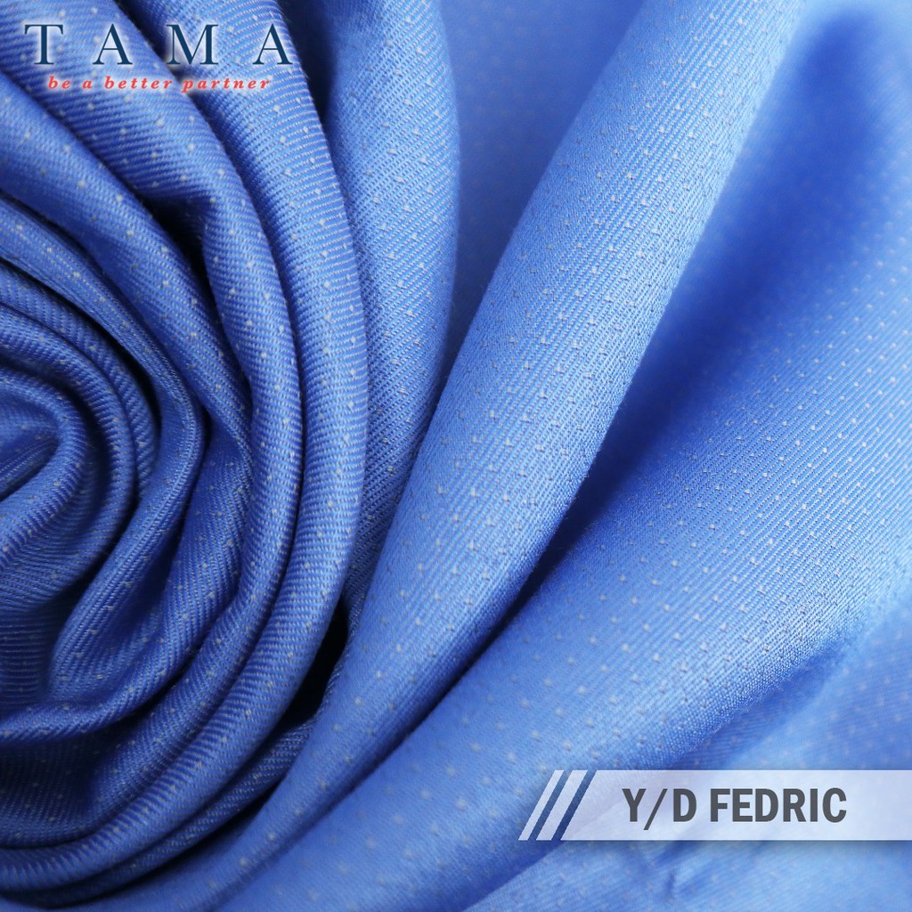 Kain Cotton Polyester Premium Motif Yarndyed Fedric 0.5 Yard