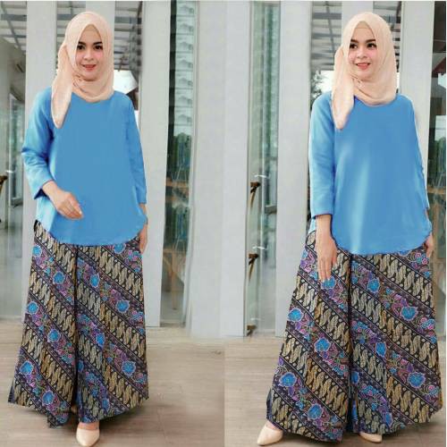Setelan Celana Kulot Premium Baju Setelan Wanita Lengan Panjang Celana Kulot