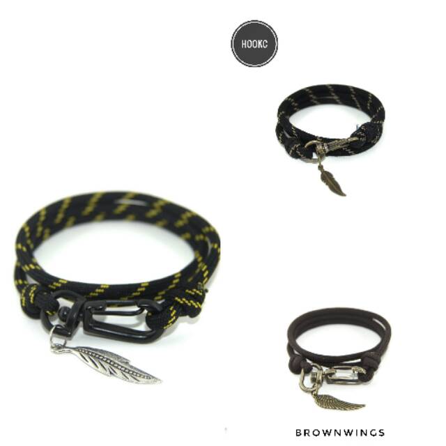 Gelang Choker Bandul Daun