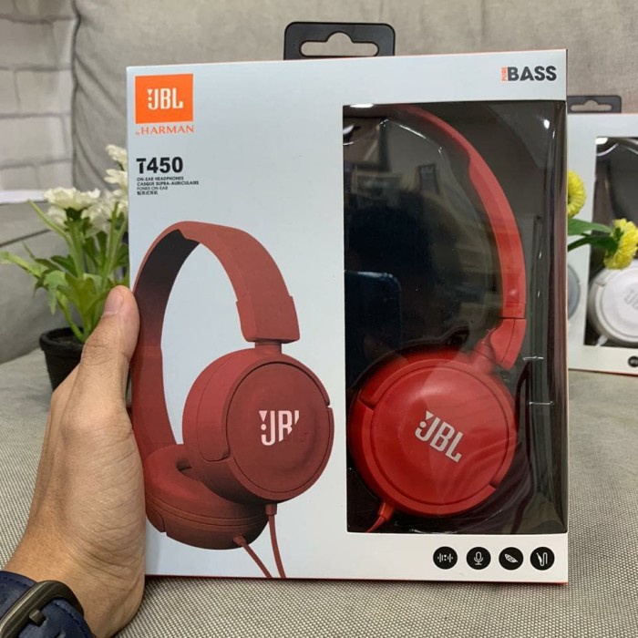 HEADSET JBL T450 - HEADPHONE BANDO JBL T450 SUPER EXTRA BASS JBL T450