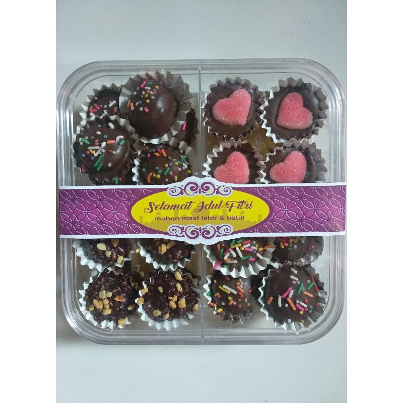 

Cokelat Mix (Bisa custom Mix varian apa saja) / Cokelat Lebaran / Kue Kering Cokelat Mix