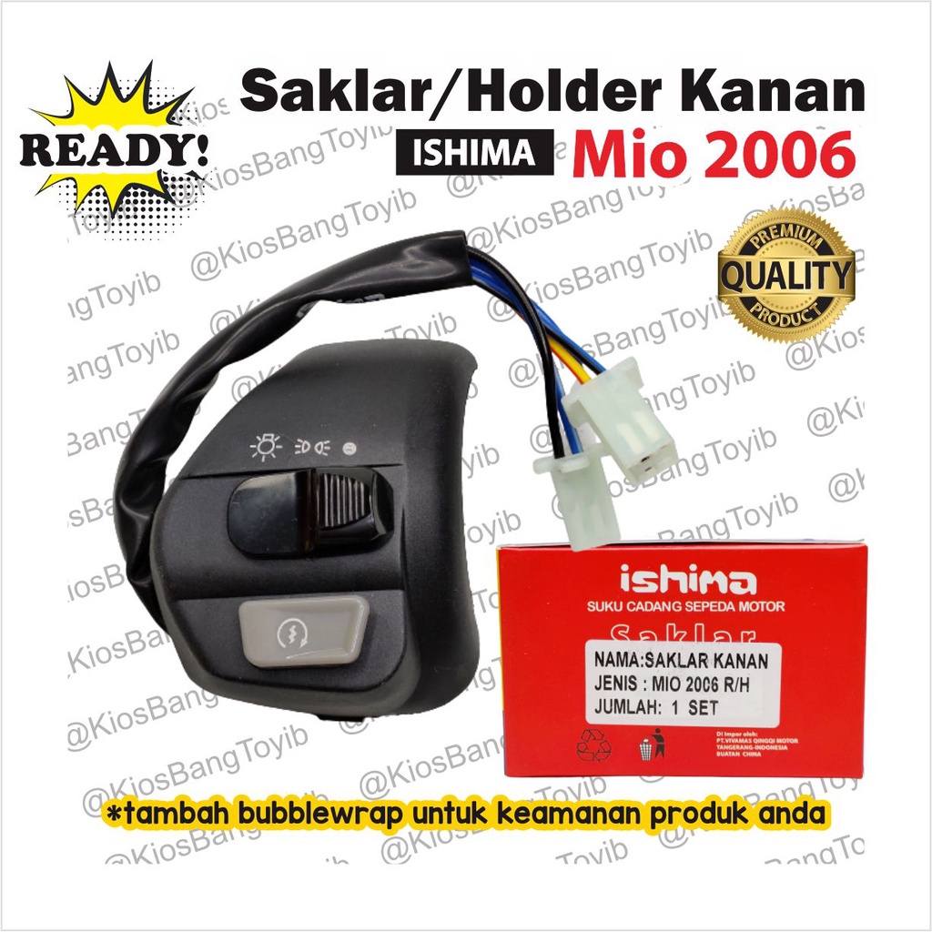 Saklar Holder Handle Switch Kanan Mio 2006 -ISHIMA-