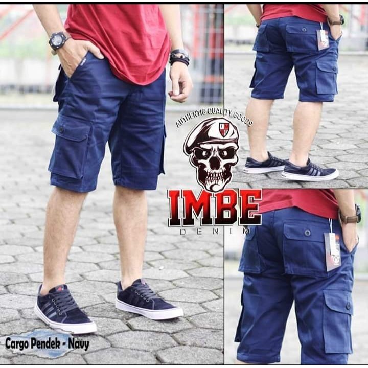 Celana cargo pendek original branded navy-cargo pendek termurah-cargo pria terbaru mr062614cs5