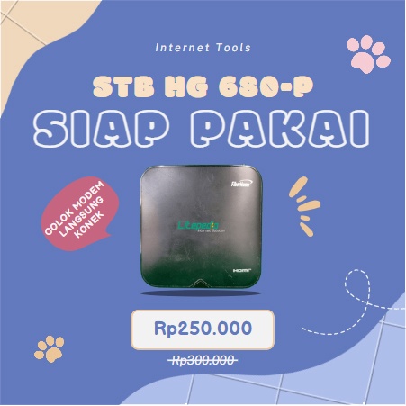 STB HG680-P Untuk Open WRT Siap Pakai