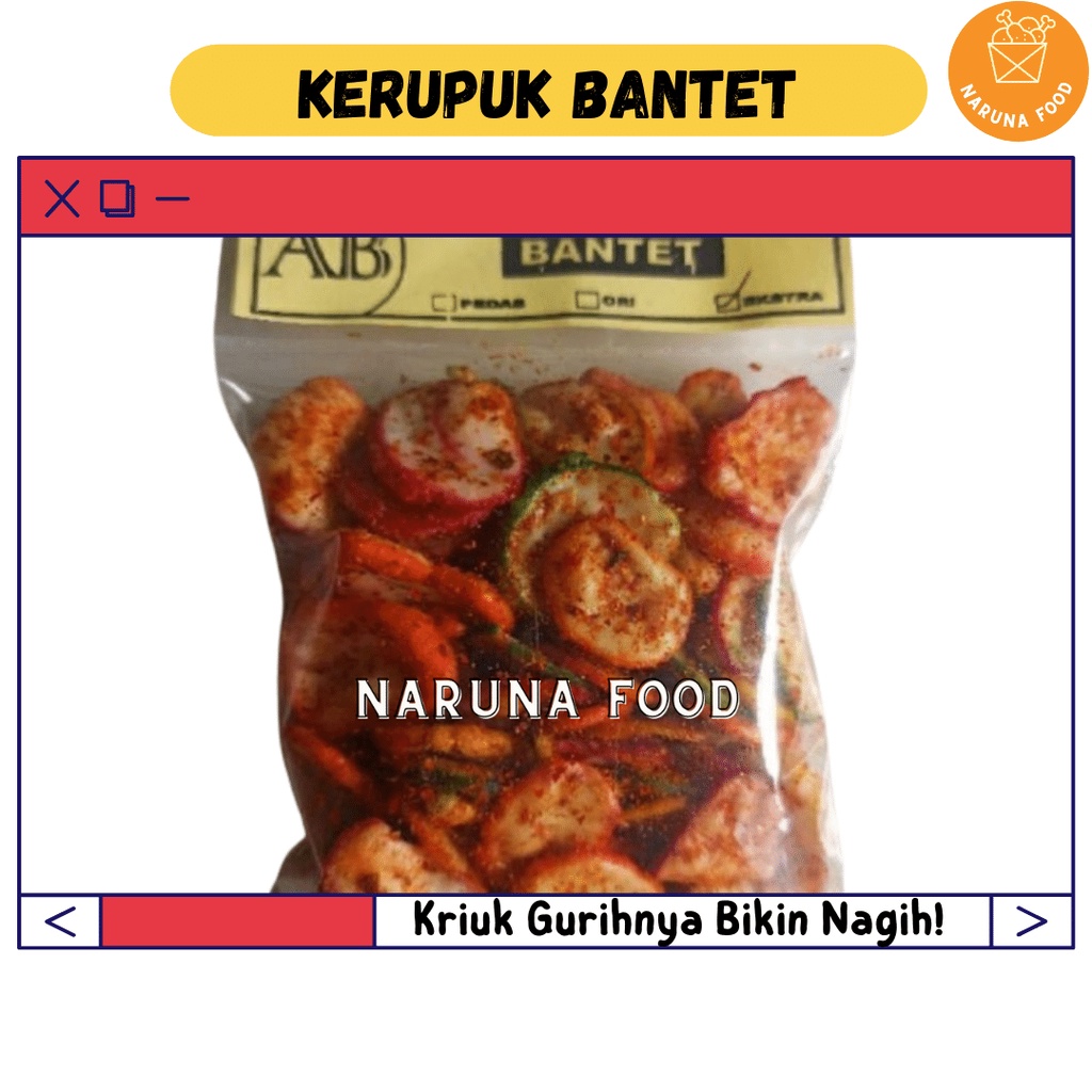 Jual Promo Shope Food Makaroni Bantet Kerupuk Seblak Bantet Pedas 70gr