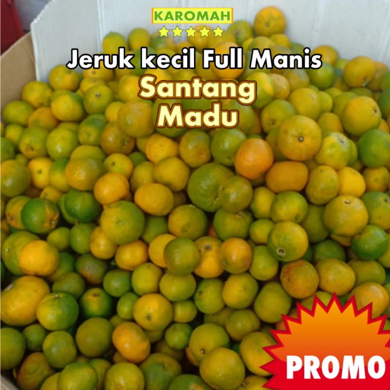 

buah Jeruk madu kecil Full manis 1 KG ( SHANTANG MADU ) Santang madu hijau import