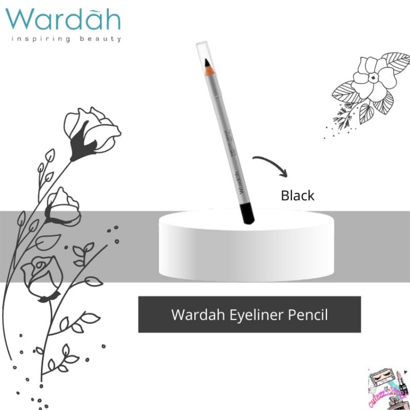 ☃Cutezz_Ching1☃Wardah Eyeliner Pencil Black / White