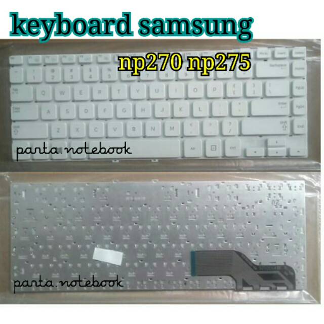 Keyboard laptop SAMSUNG NP270 275 WHITE/PUTIH