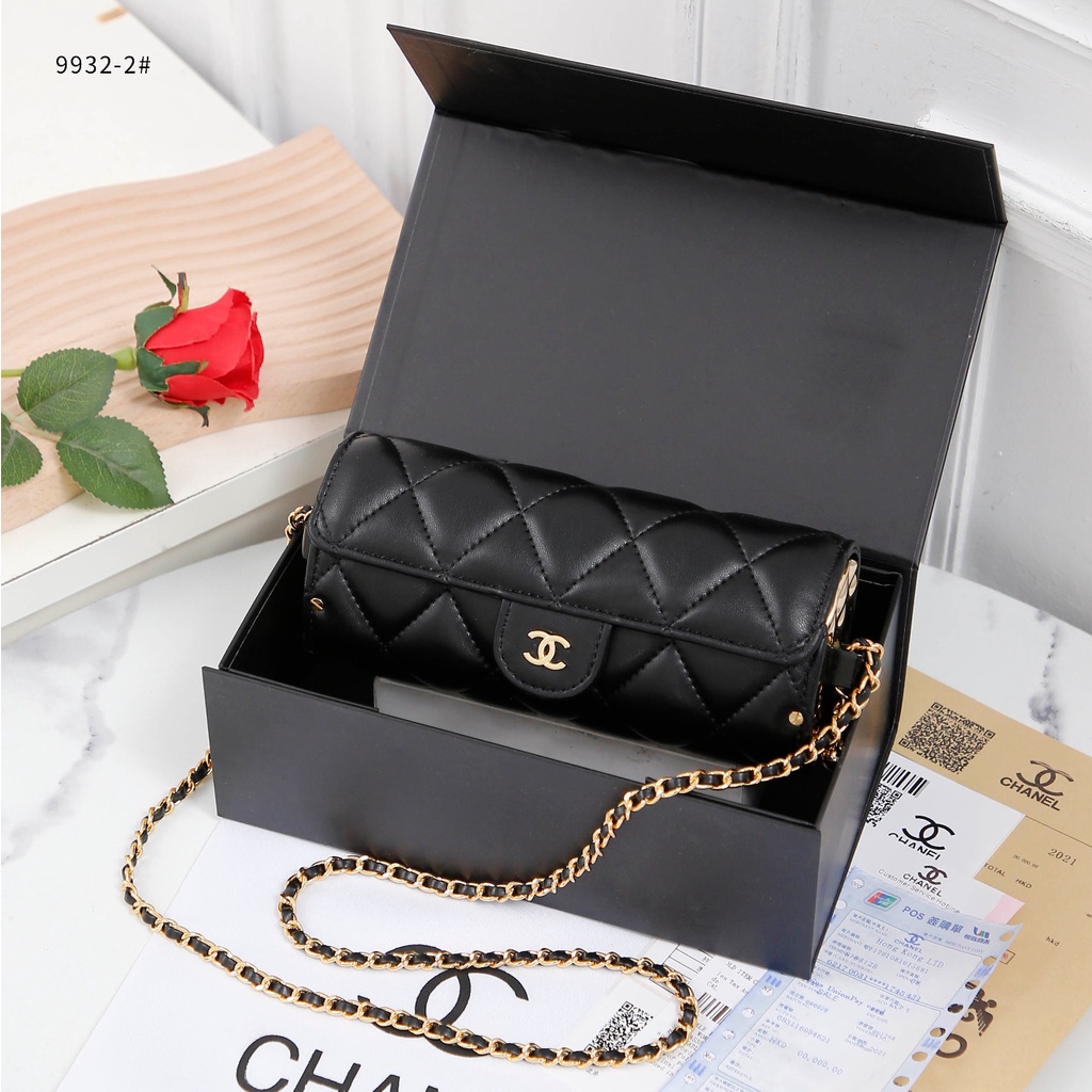 Ch Mini Sling Bag Lambskin in Black #9932-2