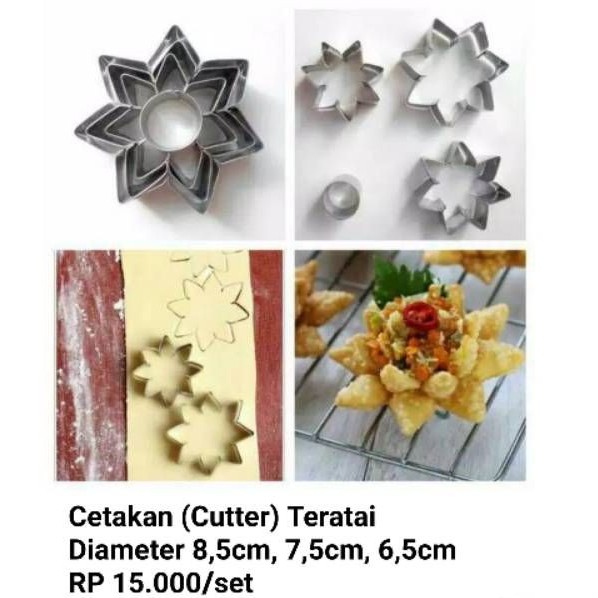 CETAKAN (Cutter) Pastel Teratai