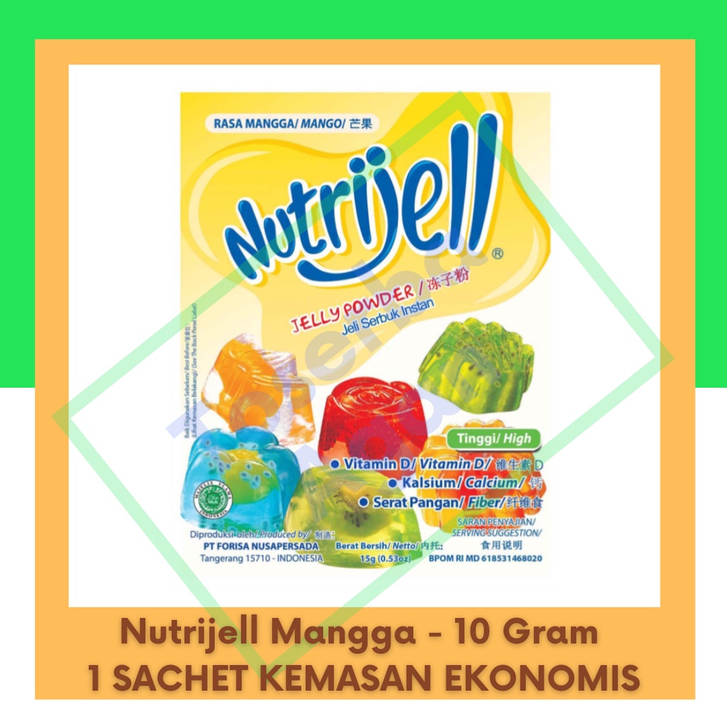 

Nutrijell Mangga - 10 gr Jelly Kemasan Ekonomis