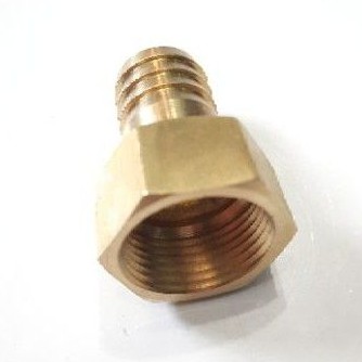 Sok selang 3/4&quot; × 3/4&quot; KUNINGAN / Hose Nipple Drat dalam