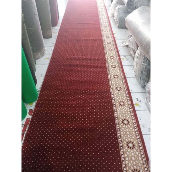Karpet Masjid Mushola Turki Al Saray meteran Tebal 17mm Halus