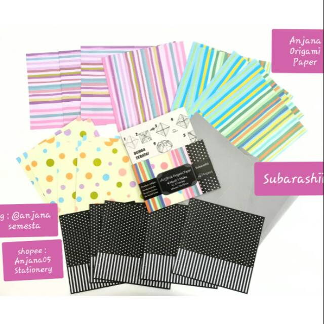

Kertas lipat motif lucu unik/kertas lipat 15x15