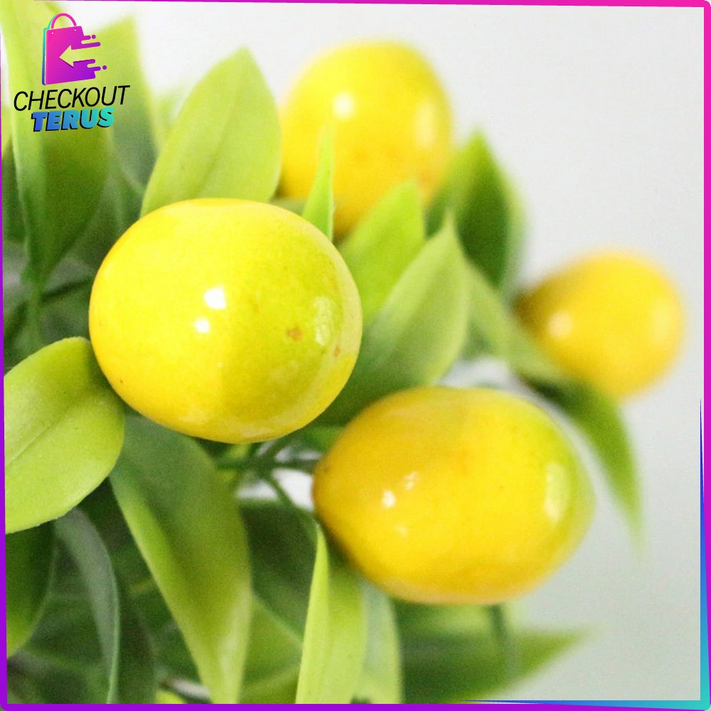 CT C170 Ornamen Pot Buah Tanaman Dekorasi Hiasan Rumah Tanaman Hias Bunga Plastik Beautifull Artificial Plant