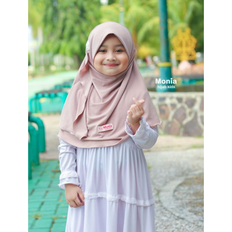 Yara Hijab by Monia Hijab Kids  Hazelnut MLXL | Best Seller Monia Hijab Kids