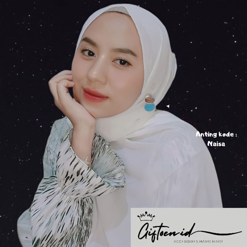 Anting Hijab Elegan Unik kode Naisa