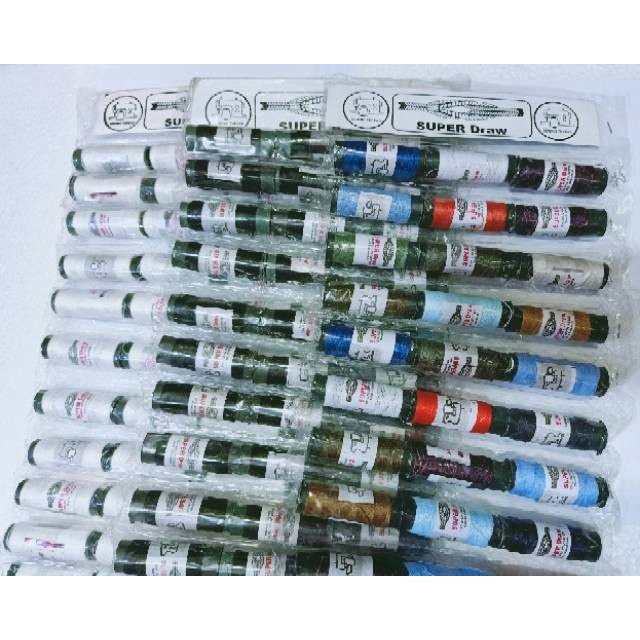 BENANG JAHIT TANGAN LEMBARAN PER PCS WARNA RANDOM / BENANG JAHIT KUAT ANTI RETAS LUSINAN ISI 12 PCS