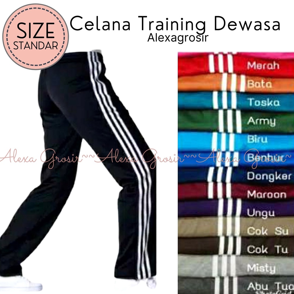 Training All size Standar - Celana Training standar Trening Olahraga-ALEXA