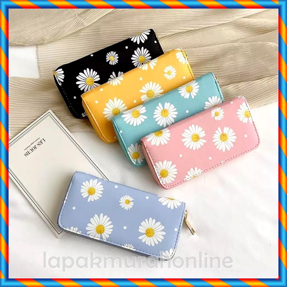 DOMPET PANJANG WANITA MOTIF BUNGA DAISY