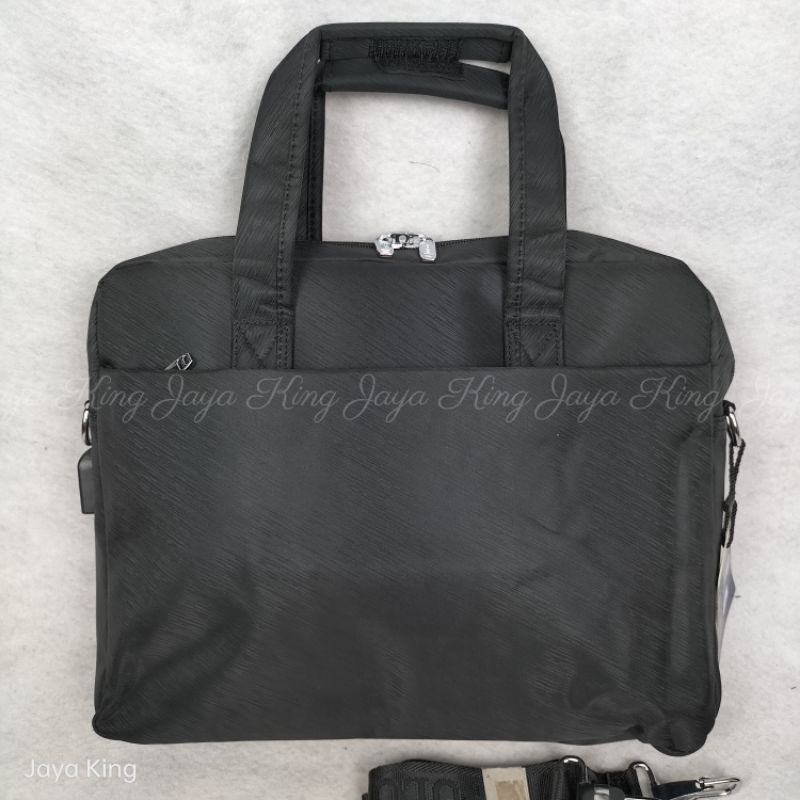 Tas Kantor Laptop USB Polo Land Original Selempang Kerja Briefcase Jinjing Pria