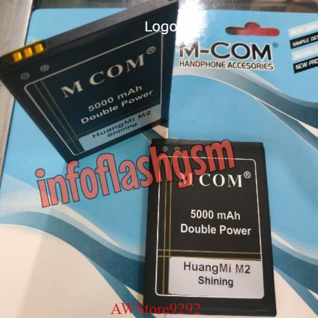 Mcom Battery Batre Baterai Double Power Mcom HuangMi Huang Mi M2 Shining