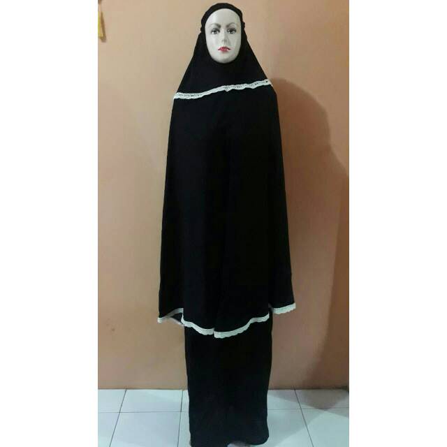 Mukena Bali Polos Renda