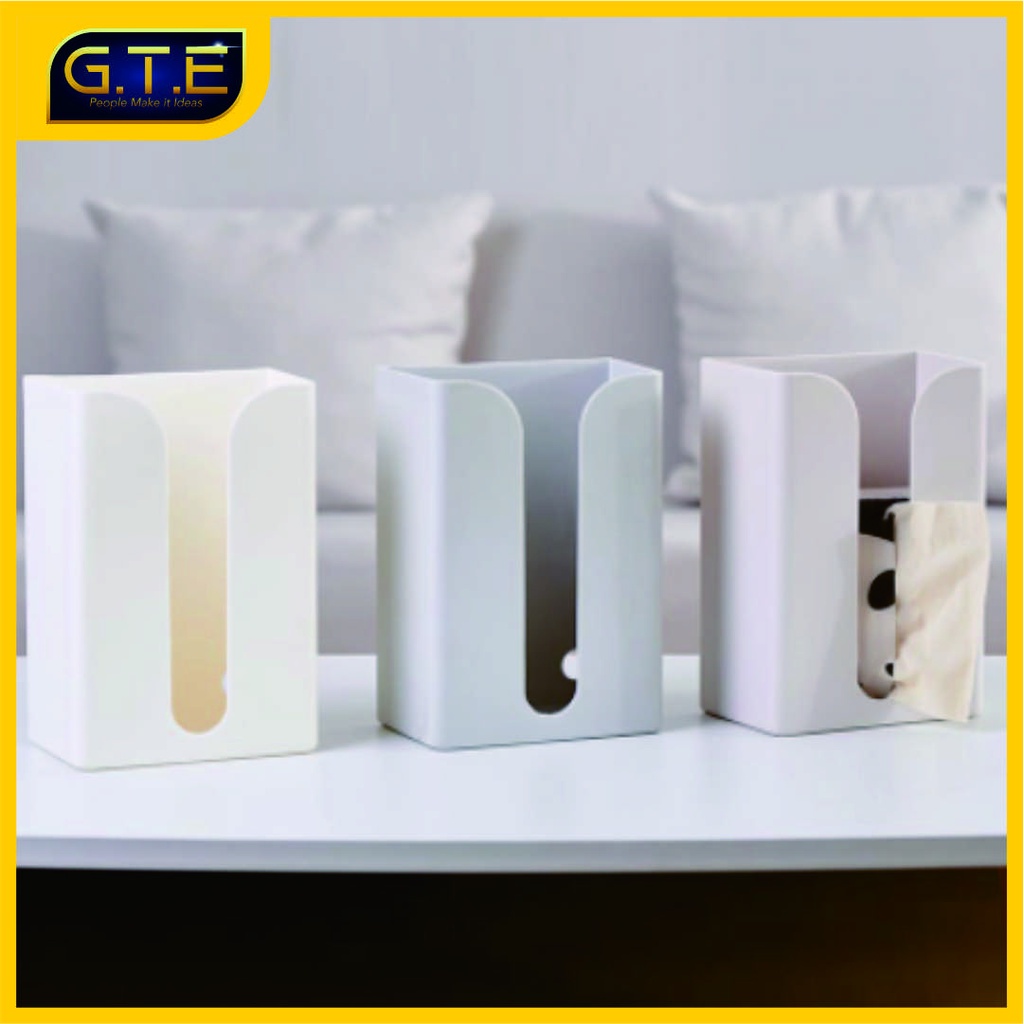 GTE | Tempat Tissue Tempel Dinding Dapur Toilet / Kotak Tissue Dapur / Kotak Tisu Serbaguna / Wall Stick Box