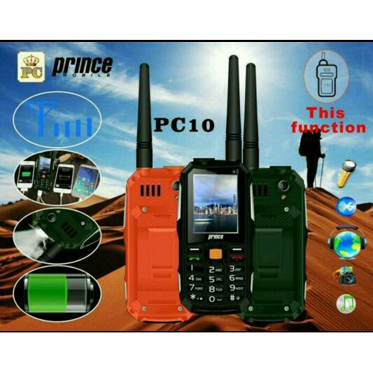 Terlaris HP bisa HT Prince PC10 PC-10 Powerbank 12.000 (BRANDCODE B68 ALDO 007)