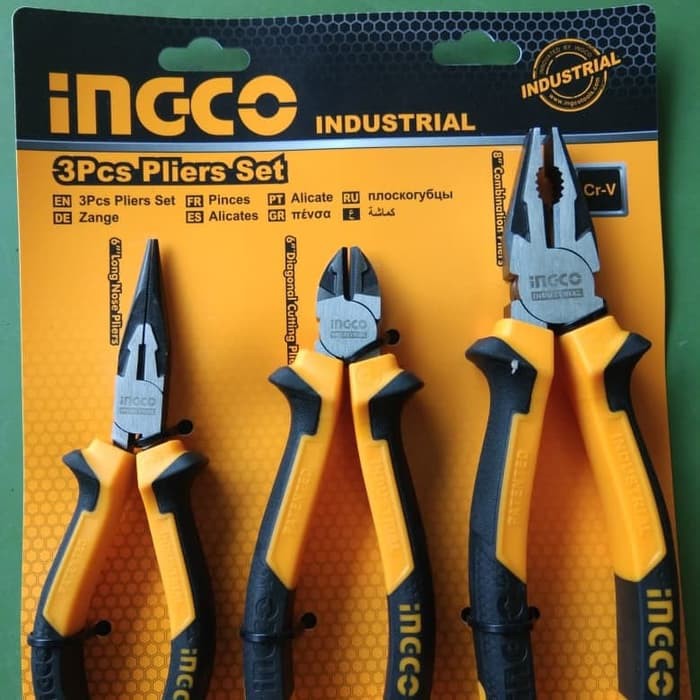 Tang Karet set 3 pcs Industrial INGCO