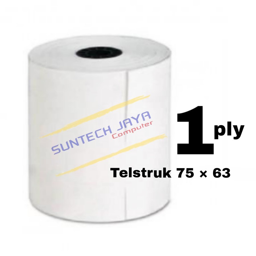 

KERTAS Roll STRUK KASIR TELSTRUK HVS 1 PLY 75 x 65