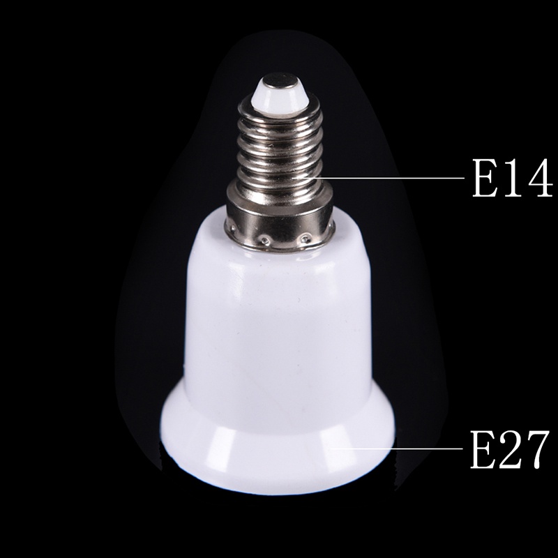 {LUCKID}5pcs E14 to E27 Base Screw Light Lamp Bulb Holder Adapter Socket Converter