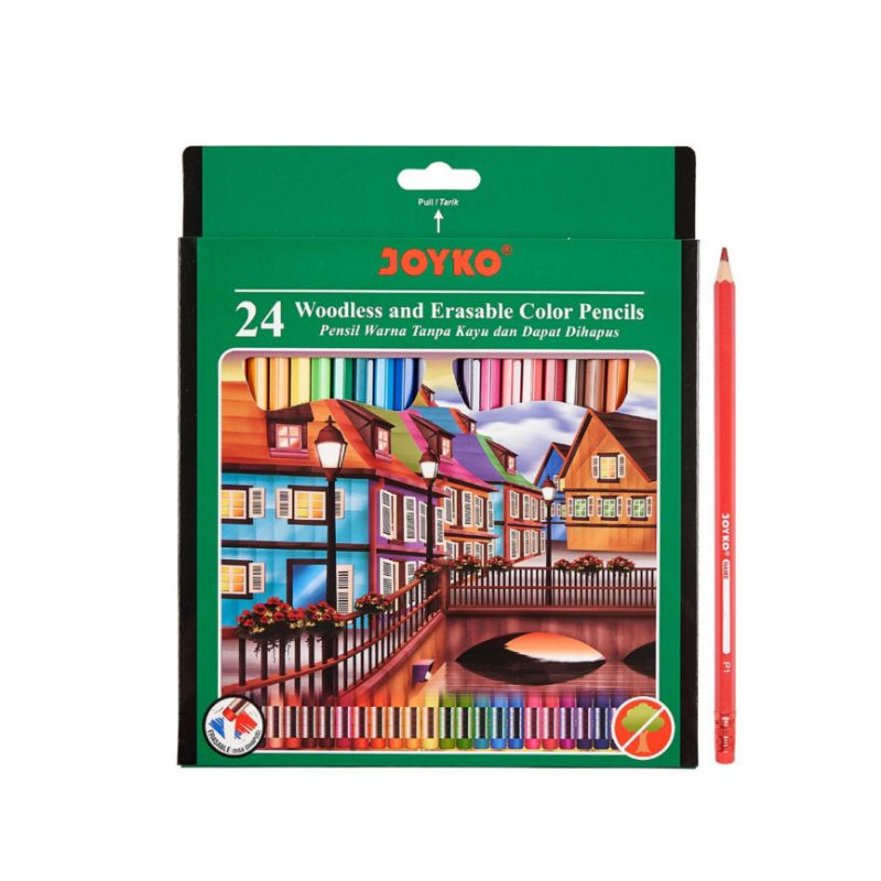 

Pensil Warna 24 Warna Dapat Dihapus Erasable JK-115