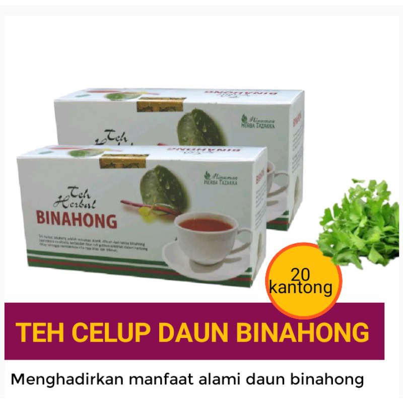 

Teh Celup Daun Binahong Original isi 20 kantong