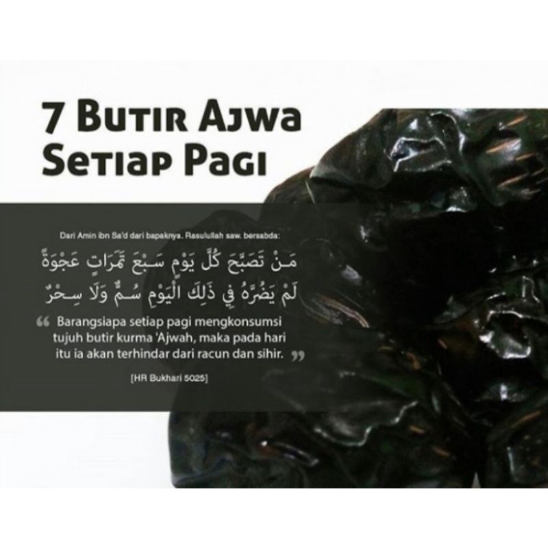 Kurma Ajwa Super Al Madinah Empuk Murah Ukuran Besar Repack Murah Haji Umroh Jakarta