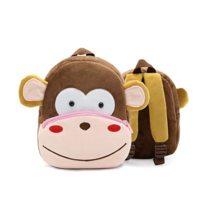 Promo TAS SEKOLAH ANAK BONEKA KARAKTER HEWAN MONYET  Perempuan  JK38 Berkualitas